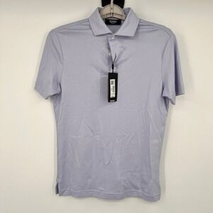 Murano Liquid Luxury Slim Fit Polo Shirt Mens Small Lavender Blue S55KM945 NWT
